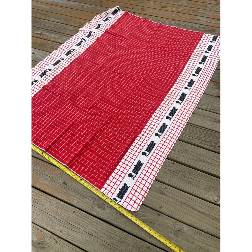 Weber Grills Beach Towel Tablecloth  Picnic Blanket BBQ  64x48